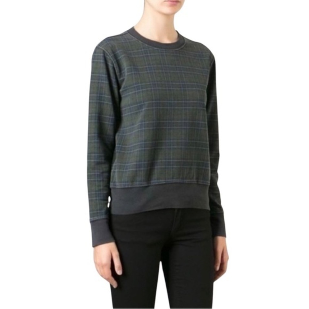 Current/Elliot The Shrunken Jogger Highlander Plaid Sweatshirt